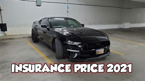how much is insurance on a mustang